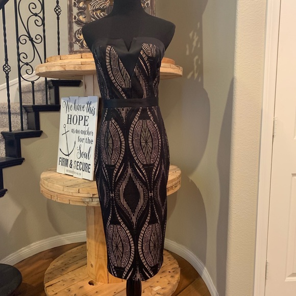 river island strapless dress